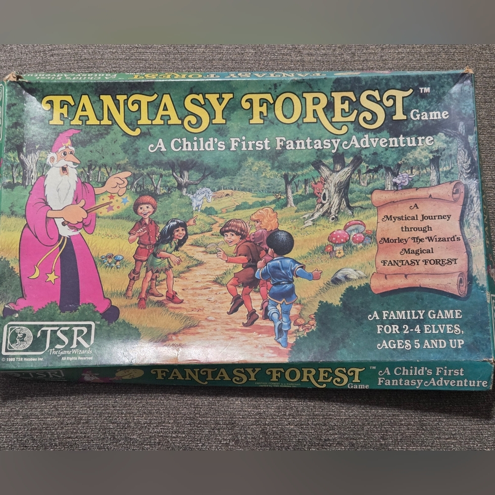 Vintage 1980 Fantasy Forest Game - A Magical Adventure for Kids - INCOMPLETE 80s